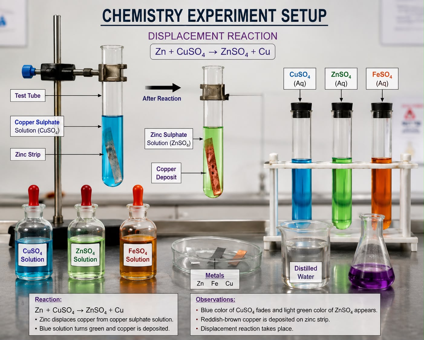 Displacement Reaction experiment